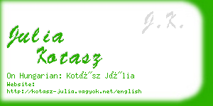 julia kotasz business card